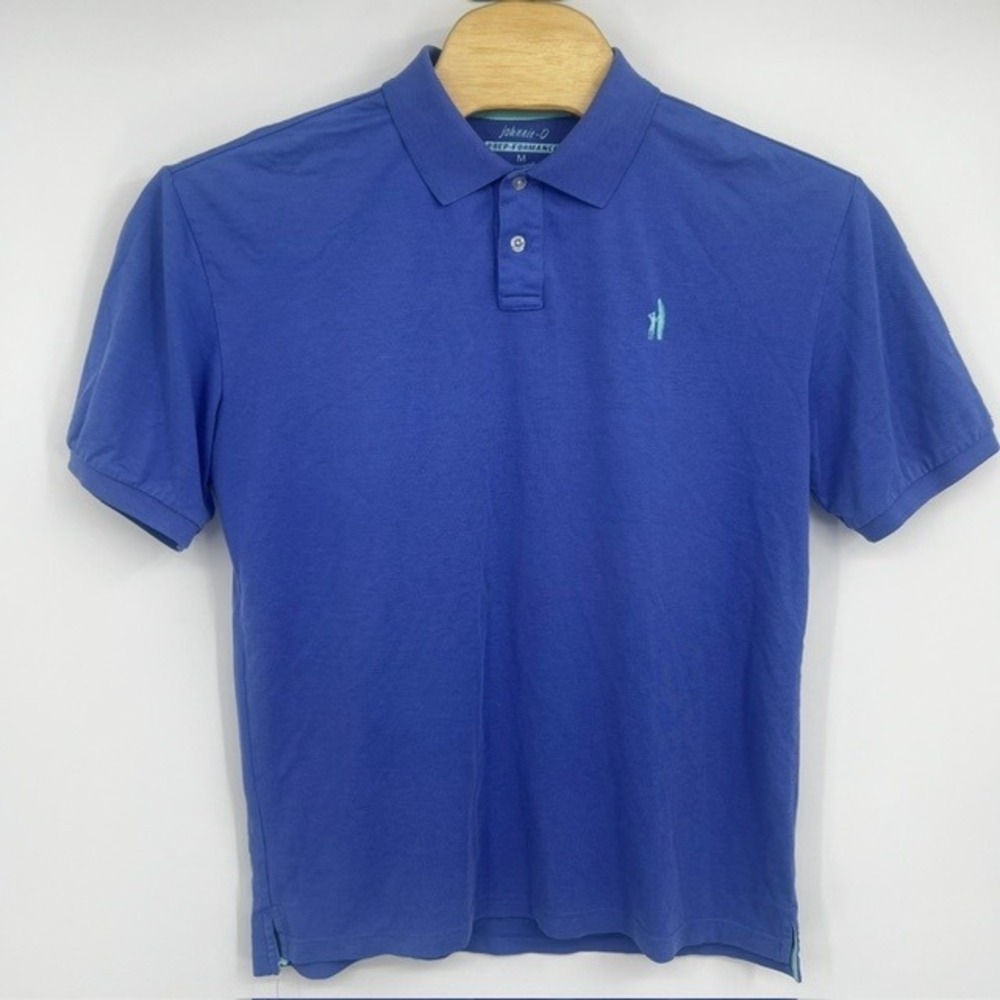 Johnnie-O Men's Prep-Formance Blue Short Sleeve Polo Shirt Size Medium